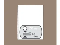 Draadrug Fellowes 6mm 34-rings A4 wit 100stuks