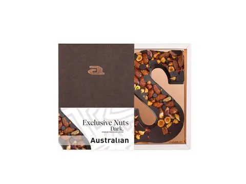 Chocoladeletter Australian noten puur S