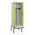 PBM-locker met bank,HxBxD 2120x600x815mm,2vak,vak B 300mm,draaigrendel