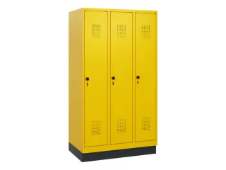 schoollocker,HxBxD 1630x900x500mm,3vak,vak B 300mm,draaigrendel,sokkel - 2