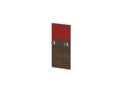 baliepaneel bureau aanbouw links 600mm NV bruin hickory BN4011-rood