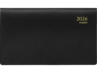 Agenda 2027 Brepols Omniplan Genova 7dagen/2pagina's spiraal zwart - 7
