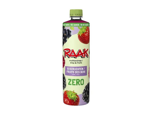 Siroop RAAK bosvruchten zero sugar 750ml