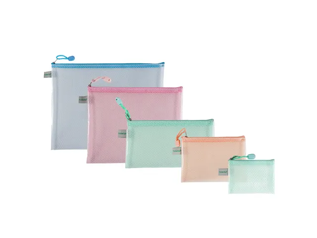 Pochette à fermeture éclair Foldersys EVA A7 sans PVC vert pastel
