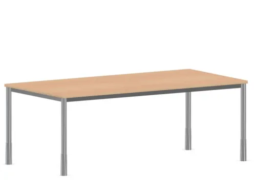 In hoogte verstelbaar bureau,HxBxD 720-840x2000x1000mm,NE-esdoorn