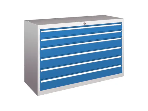 ladekast HxBxD 800x1023x600mm 6laden slot RAL7035 front RAL5012