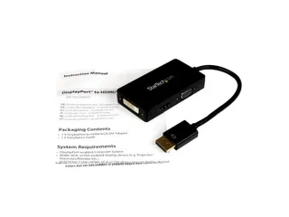 3 In 1 Reis Adapter: Displayport Naar Vga Dvi- Of Hdmi Adapter - 1