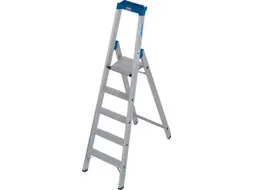 industriële ladder,eenzijdig,5treden m. R13-laag,treden met profiel