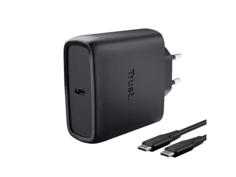 Chargeur Trust Maxo 65W USB-C GaN noir