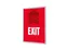 Kliklijst A1 complete set met print "EXIT" Rood