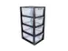 Omega ladeblok 11L transparant zwart - 37,5x29,5x17,5cm
