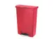 Pedaalemmer Slim Jim Step On Front Kunststof 90 Liter Rood