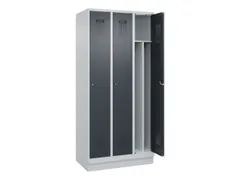 locker voor scheiding van kleding,HxBxD 1950x900x500mm,3vak