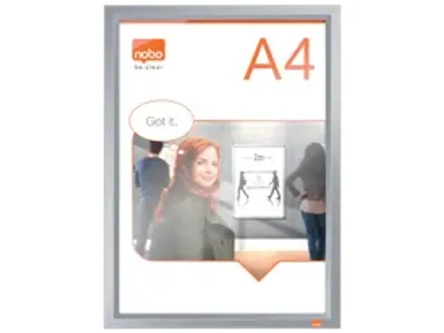 Kliklijst Nobo Impression Pro A4 zilver