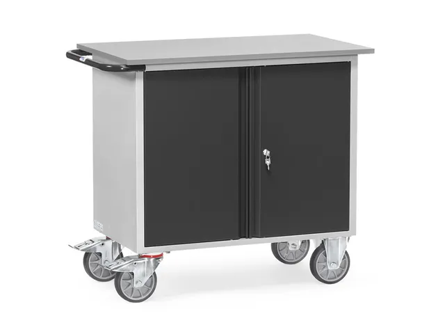 Werkplaatswagens Van Staalplaat 2456 Ral7035 Front Ral7016