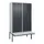 PBM-locker met bank,HxBxD 2120x1200x815mm,4vak,vak B 300mm,cil.-slot