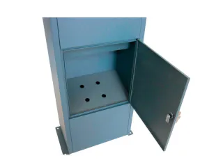 pakketbus,staal,mat antracietgrijs,HxBxD 1100x410x265mm - 4