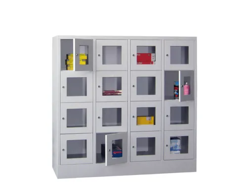 Vakkenkast Vensterdeuren 1518x1630x500mm 16 Vakken 400mm Cilinderslot