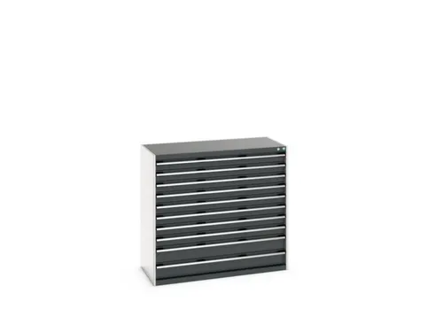 ladekast HxBxD 1200x1300x650mm 10laden RAL7035 front RAL7016