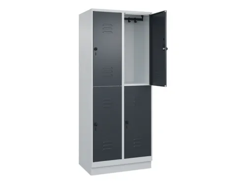 dubbeldekse locker,HxBxD 1950x800x500mm,2x2vak.,vak B 400mm
