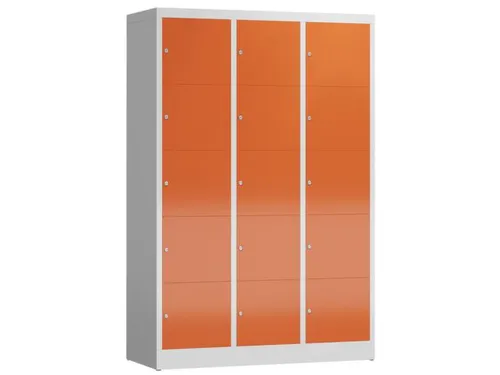 lockerkast,HxBxD 1800x1185x500mm,3x5vakken,vak B 395mm,cil.-slot