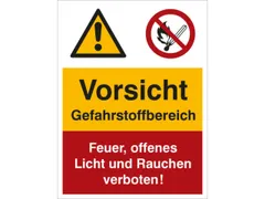 panneau combiné Avertissement/Interdiction