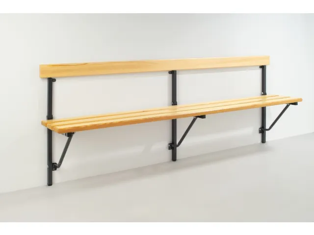banc pliable,HxLxP 780x2000x380mm,barrettes en bois