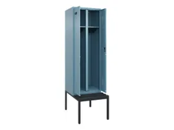 locker met bank,voor scheiding van kleding,HxBxD 2120x600x815mm,2vak