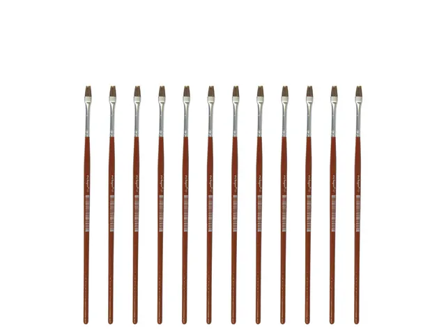 Penseel Kangaro Serie 121 plat Nr. 2 geitenhaar doos 12 stuks