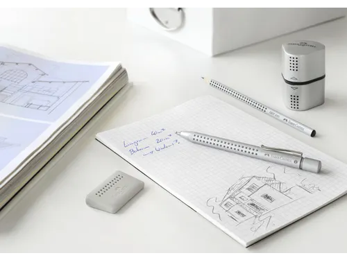 Puntenslijper Faber-Castell 2001 trio grip zilver
