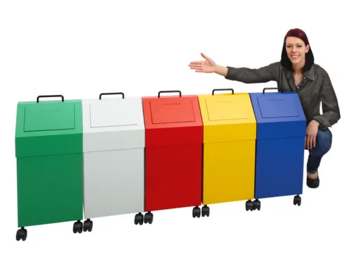 Afvalverzamelaar Vuurremmend 1X45 Liter 640X330X310Mm Geel