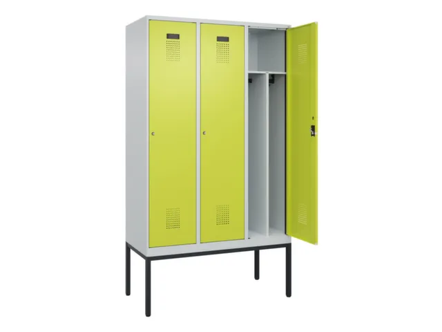 locker voor scheiding van kleding,HxBxD 2120x1200x500mm,3vak