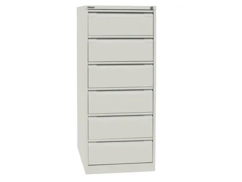 fichekast,HxBxD 1321x568x622mm,twee banen,6lade(n),romp wit,front wit