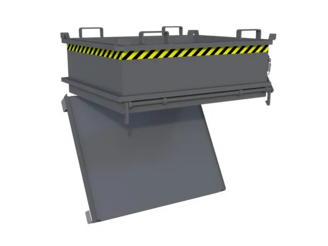 mini-bodemklepcontainer,HxLxB 625x1000x1200mm,0,37m³,inrijbeugel,staa