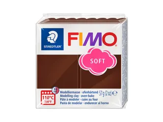 Boetseerklei Fimo soft 57 gram choco - 1