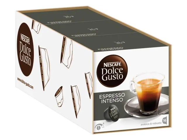 Koffiecups Dolce Gusto espresso intenso 16 stuks