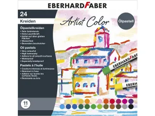 Oliepastelkrijt Eberhard Faber 11mm doos a 24 st assorti - 1