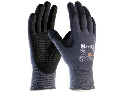 Handschoen Maxicut Ultra Dt 44-3445 Zwart-blauw Nitril Maat 10 12 Stuk