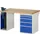 werkbank,HxBxD 890x1500x900mm,beukblad,draagverm. 750kg,2containers