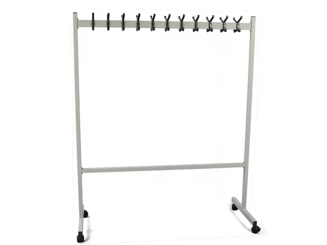 Verrijdbaar garderoberek dubbelzijdig zilver zwart