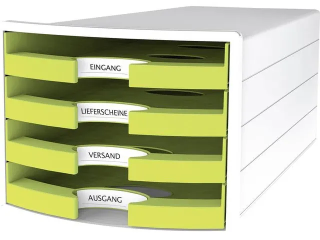 Ladekast HAN Impuls met 4 open laden geel