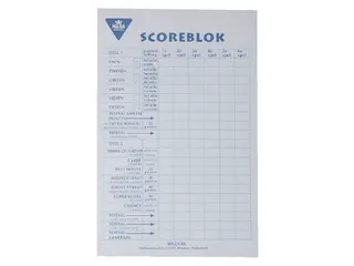 Scoreblok Yahtzee 94x145mm 250 vel - 1