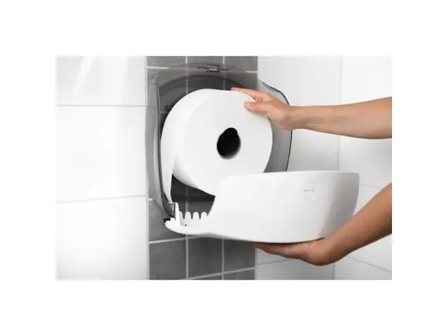 Toiletpapierdispenser Katrin Gigant L jumbo groot wit 82148