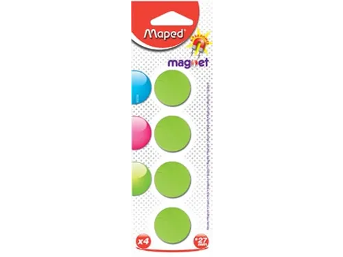 Maped Kleurmagneten op Blister Diameter 27mm Assorti 4 stuks