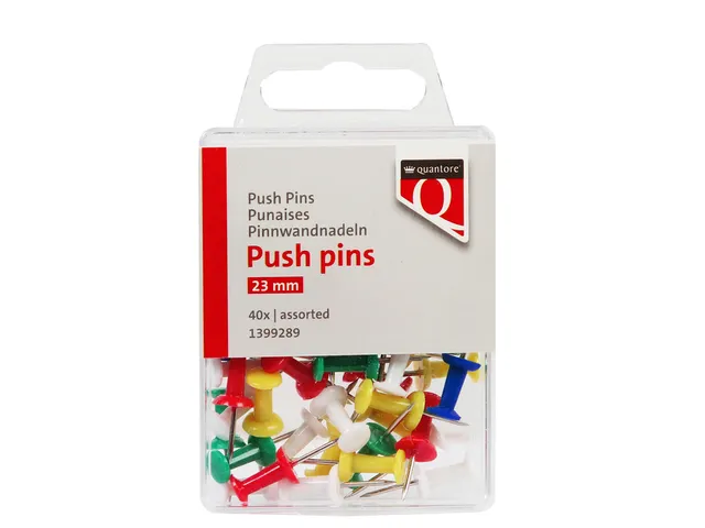 Push pins quantore 40 stuks assorti
