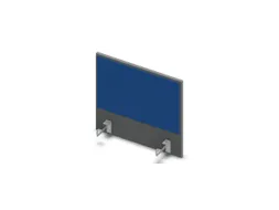 opzetpaneel bureau aanbouw zijkant MS-donkergrijs BN6016-blauw 600mm