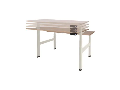 Dextro Plus Duo Zit-sta Bureau Elektrisch 120x80 Logan 25mm Zwart