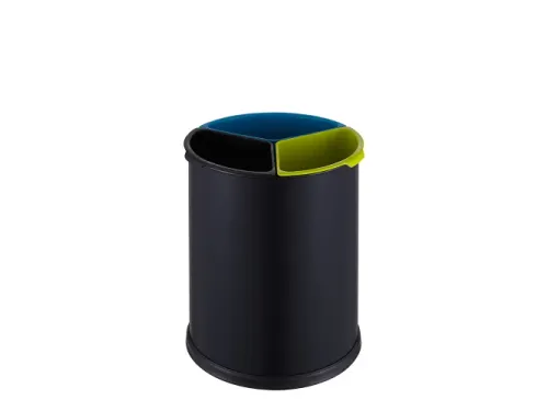 Ronde Afvalscheidingsbak Open Top 3x 3.5 Liter