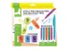 Set Van 6 Balpennen En 6 Markeerstiften assorti kleuren