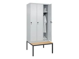 Dekenkist Classic+ 3 vakken 30cm 212x90x81.5cm Lichtgrijs - 3